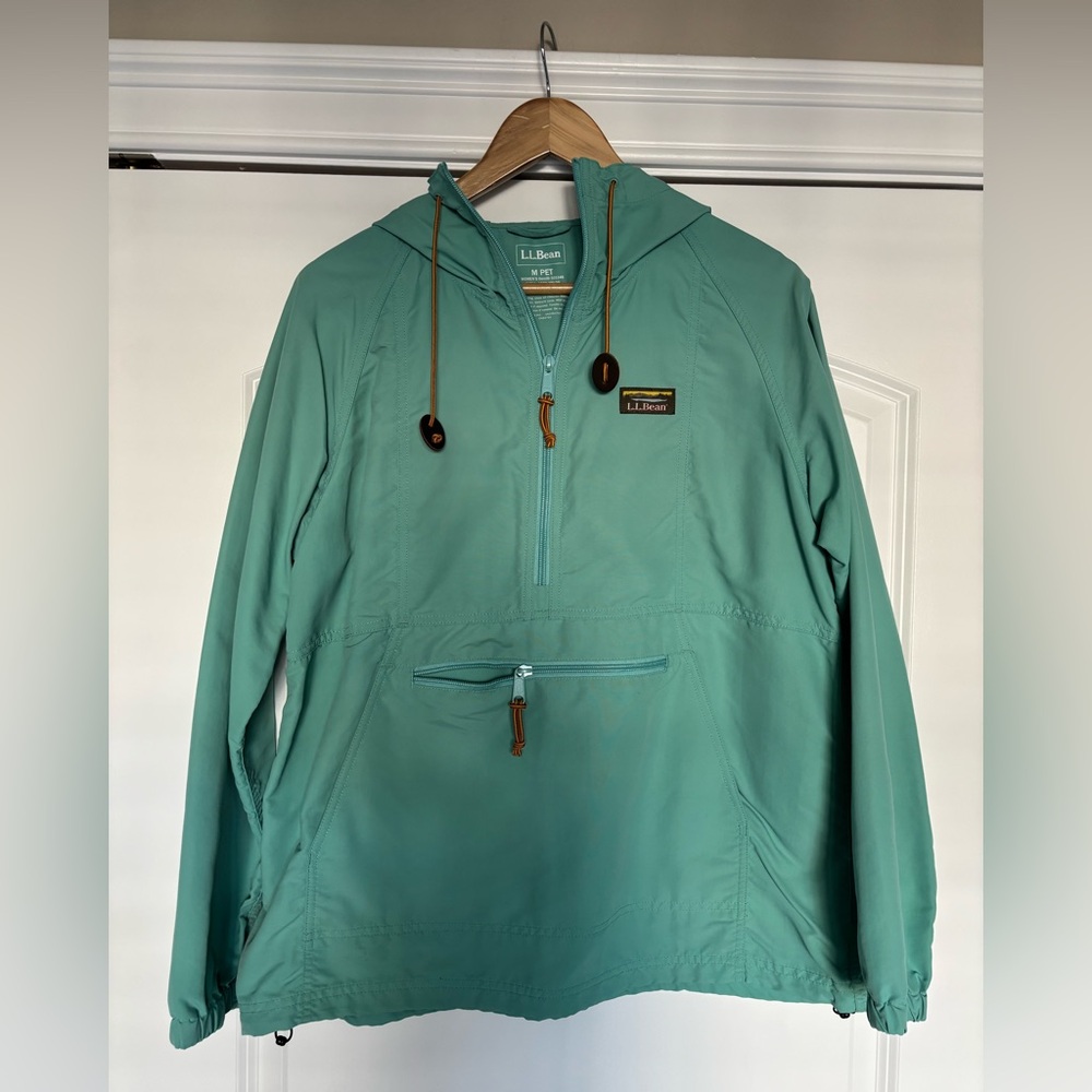 L.L. Bean Teal Anorak Jacket